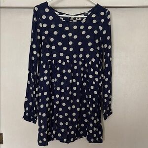 Roxy polka dot dress, size xs